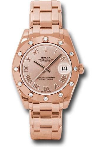 Pre-owned Rolex Everose Gold Datejust — 81315