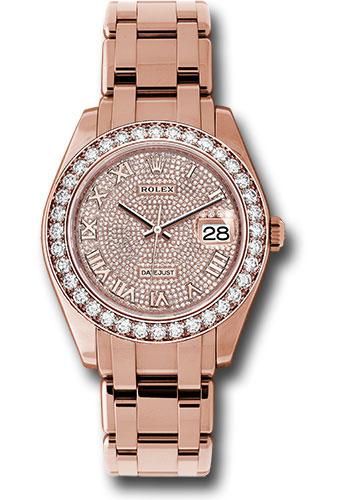 Pre-owned Rolex Everose Gold Datejust — 86285