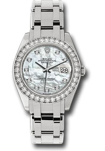 Pre-owned Rolex White Gold Datejust — 86289