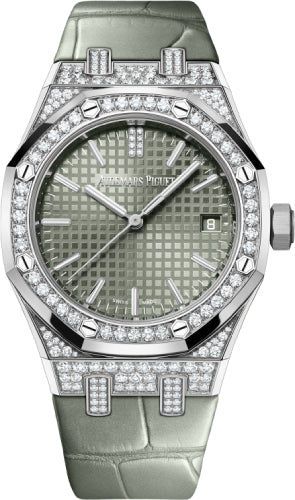 Pre-owned Audemars Piguet Royal Oak Self 37 mm — 15551BC.ZZ.D405CR.01