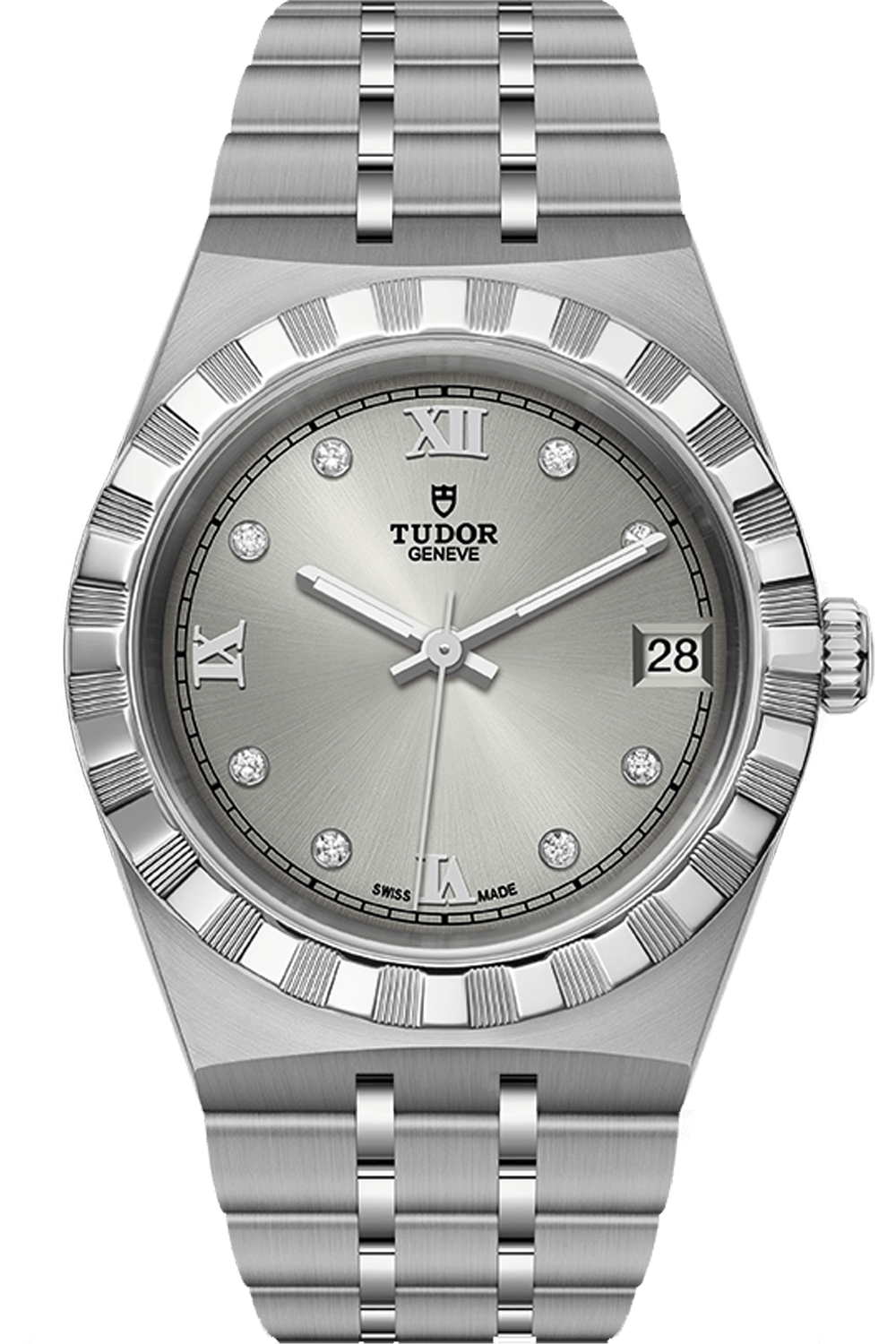 Tudor Royal 34mm Steel Silver Diamond Dial M28400-0002