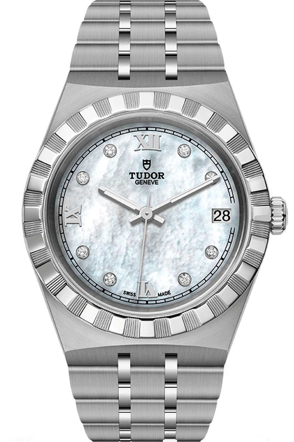 Tudor Royal 34mm Steel Mother of Pearl Diamond Dial M28400-0005