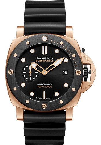 Pre-owned Panerai Submersible Goldtech™ OroCarbo — PAM01070