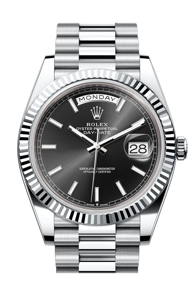 Pre-owned Rolex Day-Date 40 Black — 228236