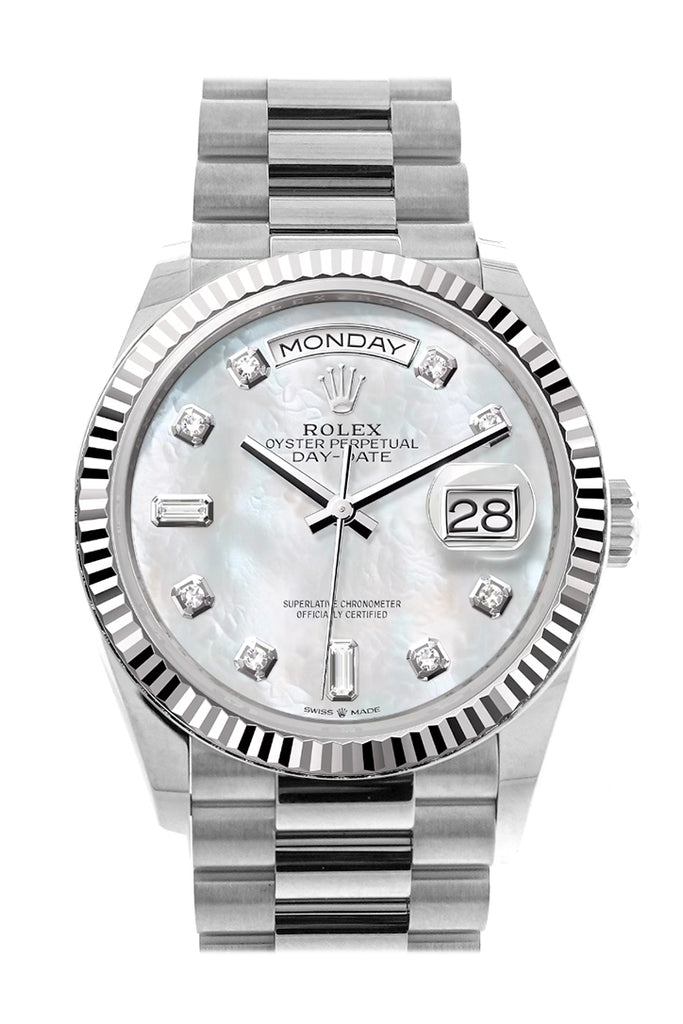Pre-owned Rolex Day-Date 36 Mother — 128239