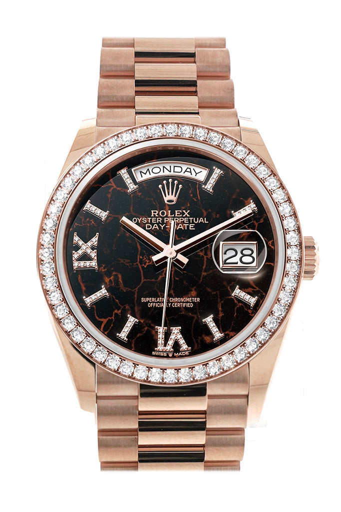 Pre-owned Rolex Day-Date 36 Eisenkiesel — 128345RBR