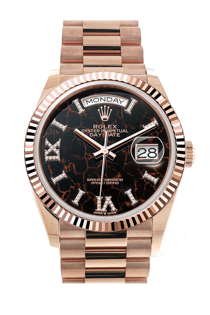 Pre-owned Rolex Day-Date 36 Eisenkiesel — 128235