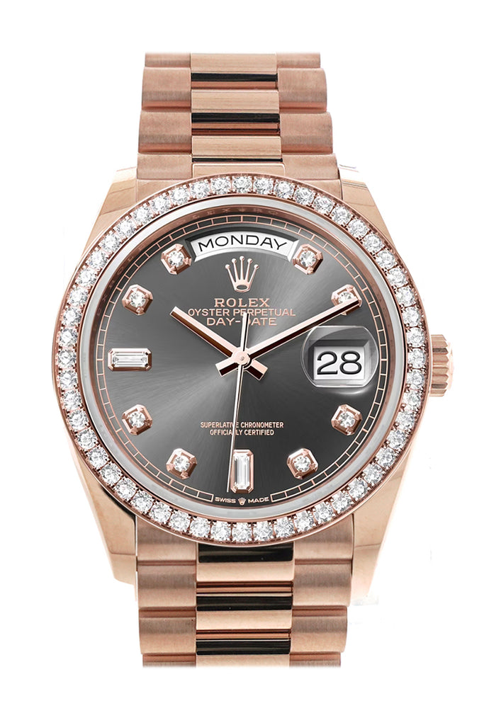 Pre-owned Rolex Day-Date 36 Slate — 128345RBR