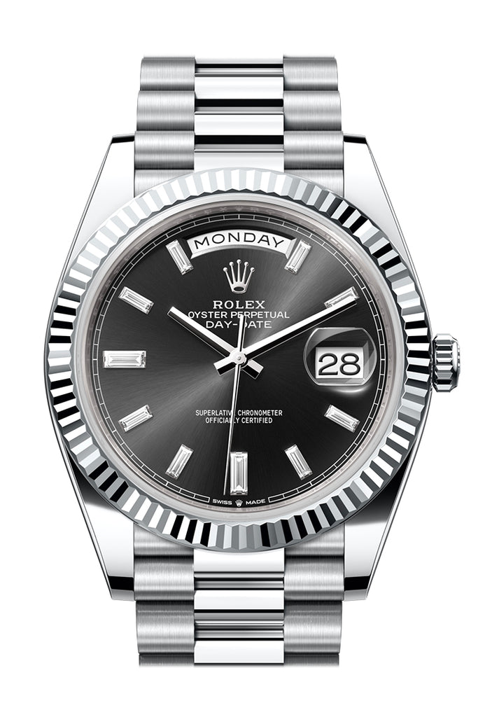 Pre-owned Rolex Day-Date 40 Bright — 228236