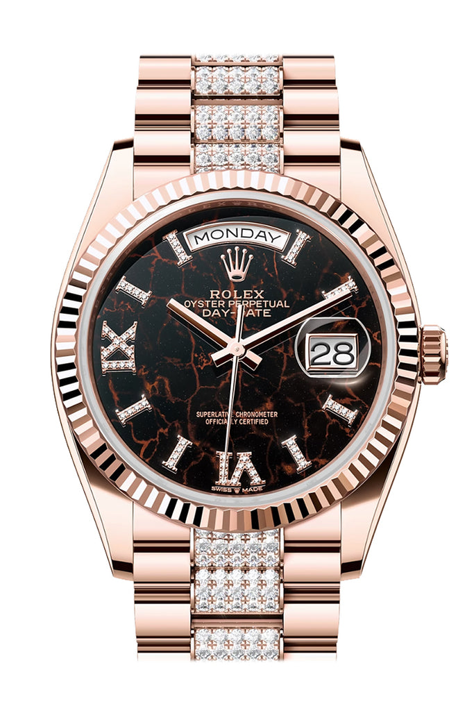 Pre-owned Rolex Day-Date 36 Eisenkiesel — 128235