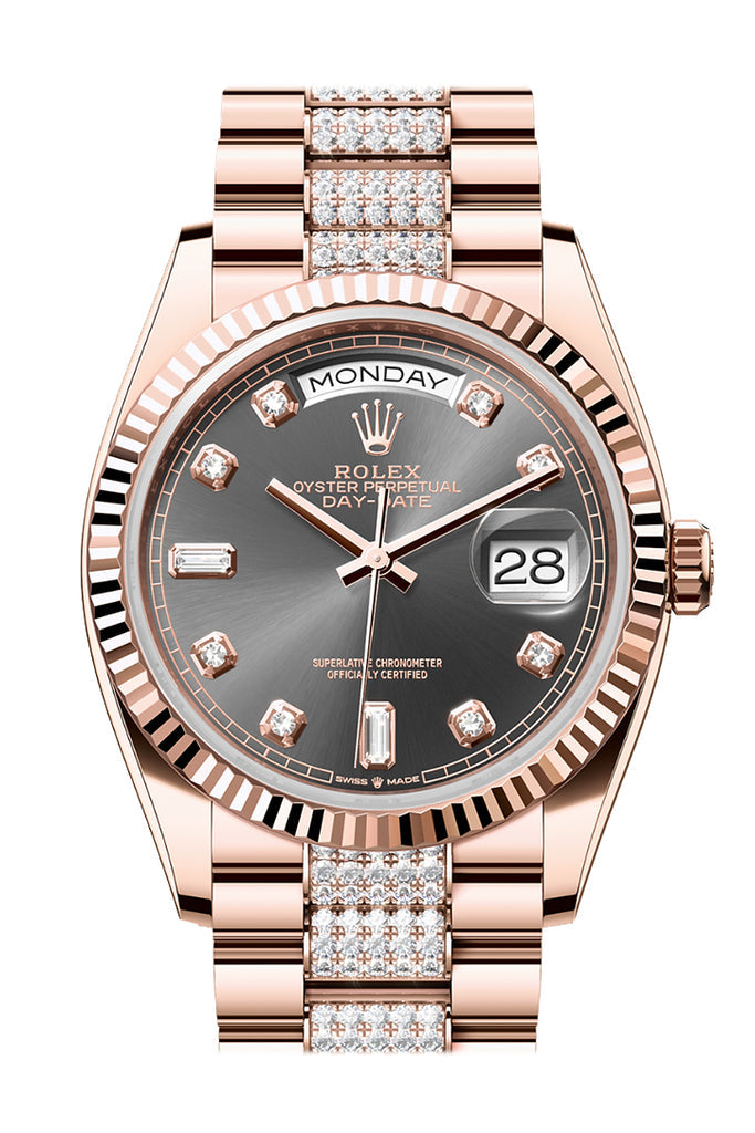 Pre-owned Rolex Day-Date 36 Slate — 128235