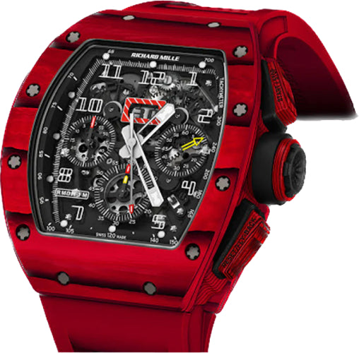 Pre-owned Richard Mille Chronograph Flaming Red 49.94mm x 16.23mm — RM11-FM