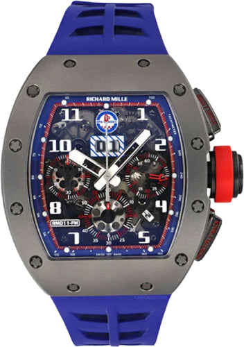 Pre-owned Richard Mille Chronograph Titanium "Spa 49.94mm x 16.23mm — RM11-FM
