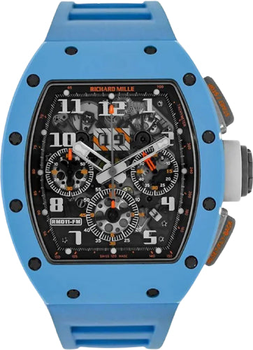 Pre-owned Richard Mille Chronograph RM11-FM Felipe 49.94mm x 16.23mm — RM11-FM-