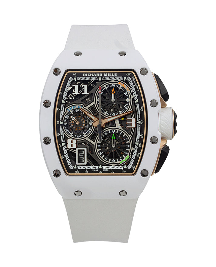 Richard Mille RM72-01 Flyback Chrono White Ceramic watch