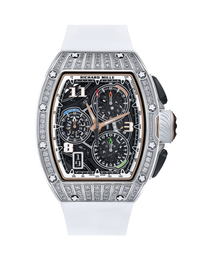 Richard Mille RM72-01 Flyback Chrono White Gold watch
