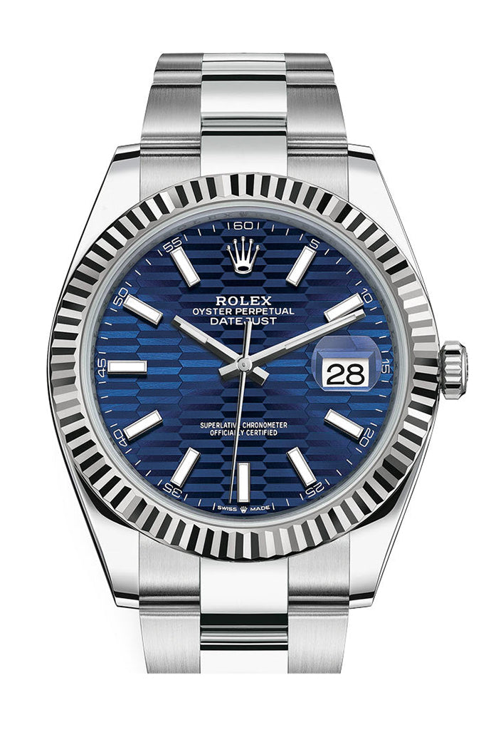 Pre-owned Rolex White Rolesor Datejust — 126334