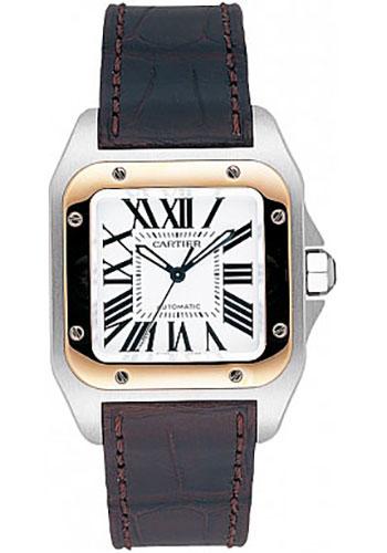 Pre-owned Cartier Santos 100 — W20107X7