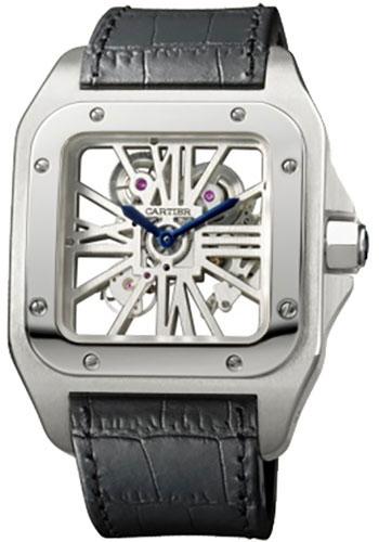 Pre-owned Cartier Santos 100 Skeleton — W2020018