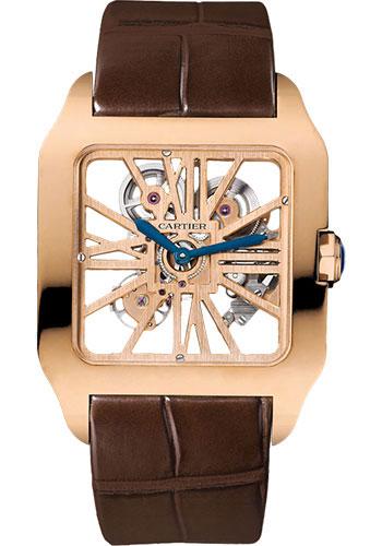 Pre-owned Cartier Santos-Dumont Skeleton — W2020057