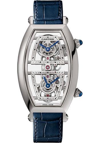 Pre-owned Cartier Tonneau Skeleton Xl — WHTN0006