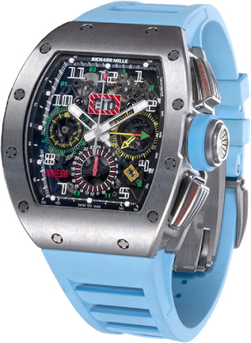 Pre-owned Richard Mille Titanium 50mm Openworked 50mm x 42.7mm — RM11-02