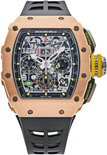 Richard Mille Chronograph Rose Gold 50mm Openworked Dial RM11-03 watch