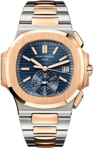 Pre-owned Patek Philippe Nautilus Chronograph Date 40.5 mm — 5980/1AR-001