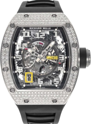 Pre-owned Richard Mille White Gold Diamond 50mm — RM030
