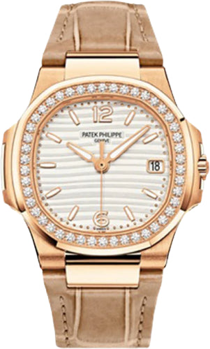 Pre-owned Patek Philippe Nautilus Date Sweep 32 mm — 7010R-011