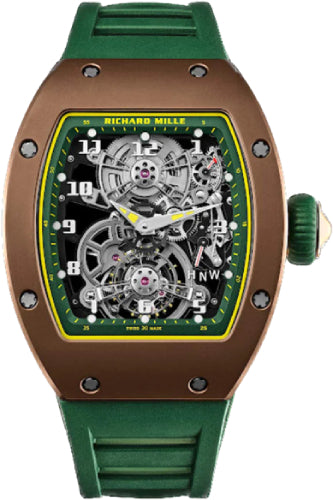 Pre-owned Richard Mille Chronograph Tourbillon Brown 48.15 mm x 40.1 mm — RM17-01