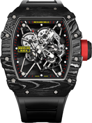 Pre-owned Richard Mille Rafael Nadal Carbon 50mm x 42mm — RM35-01