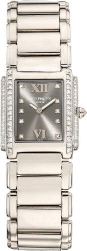 Pre-owned Patek Philippe Twenty~4 Ladies White 40 mm — 4910/20G-010