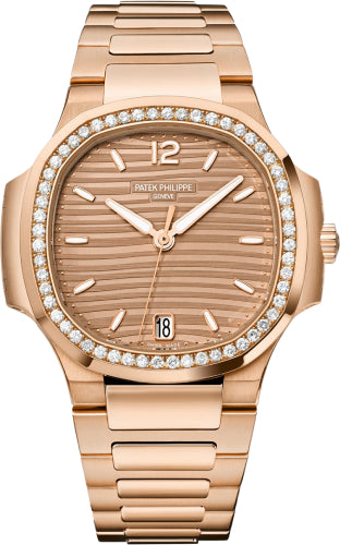 Pre-owned Patek Philippe Nautilus Ladies Rose 35.2 mm — 7118/1200R-010