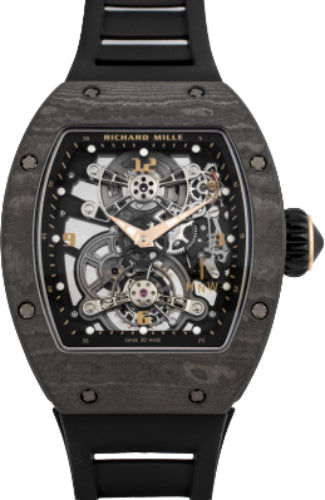 Pre-owned Richard Mille Chronograph Tourbillon Black 48.15 mm x 40.1 mm — RM17-01