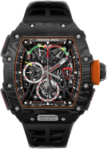 Pre-owned Richard Mille Mclaren F1 Carbon 50mm x 44.5mm — RM50-03