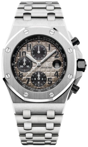 Audemars Piguet Royal Oak Offshore Selfwinding Chronograph 42mm Platinum Gray Arabic Dial 26470PT.OO.1000PT.01 watch