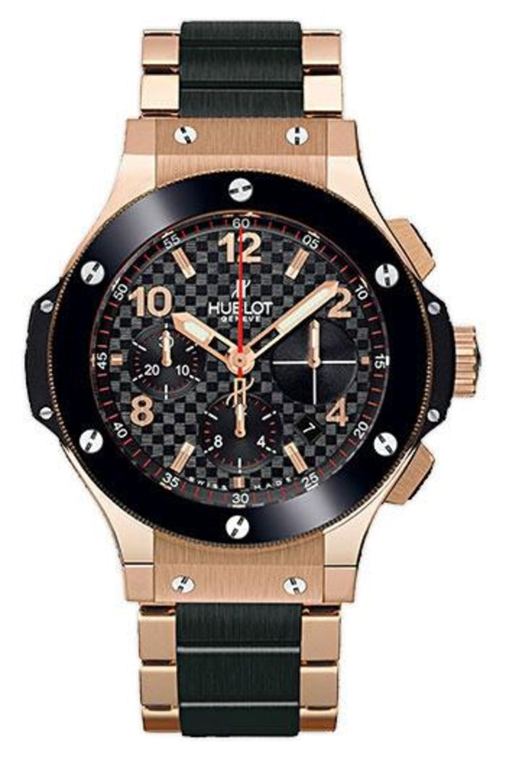 Hublot Big Bang Red Gold Black Ceramic Bracelet Chronograph 41mm 341.PB.131.PB