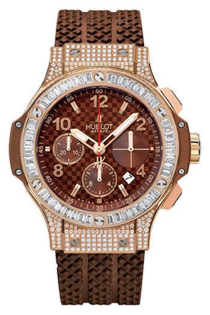 Hublot Big Bang Cappuccino Gold Baguette Diamonds 41mm 341.PC.3380.RC.0904