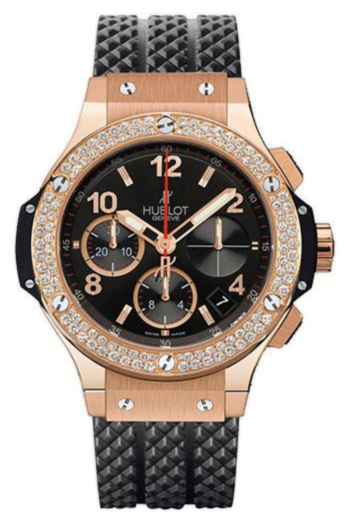 Hublot Big Bang Red Gold Diamond Bezel Chronograph 41mm 341.PX.130.RX.114