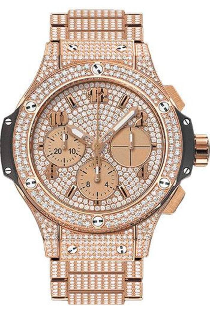Hublot Big Bang Red Gold Full Pavé Chronograph 41mm 341.PX.9010.PX.3704