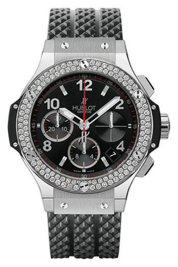 Hublot Big Bang Stainless Steel Diamond Bezel Chronograph 41mm 342.SX.130.RX.114