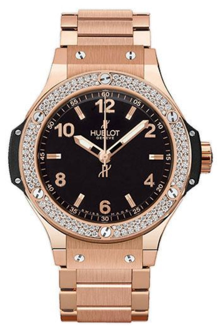 Hublot Big Bang Red Gold Diamond Bezel Bracelet Quartz 38mm 361.PX.1280.PX.1104