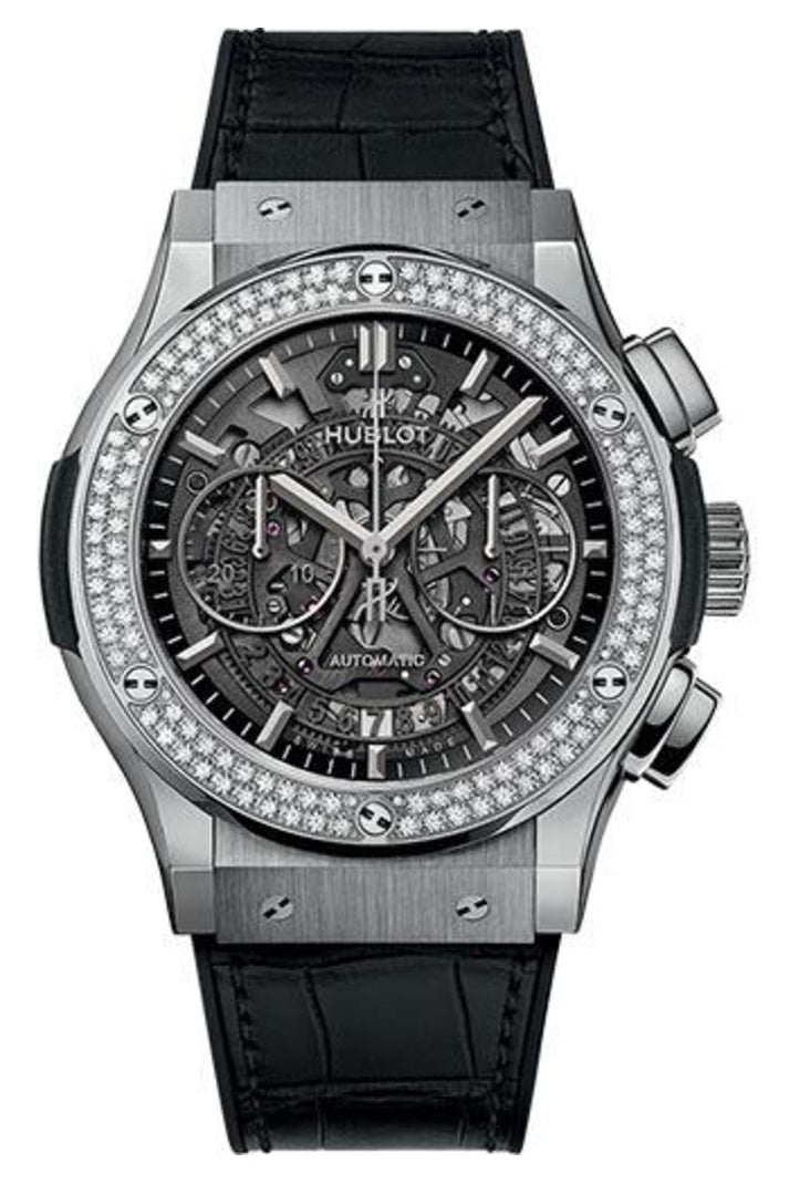 Hublot Classic Fusion Aerofusion Chronograph Titanium Diamonds 45mm 525.NX.0170.LR.1104