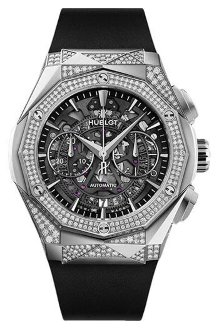 Hublot Classic Fusion Aerofusion Chronograph Orlinski Titanium Alternate Pavé 45mm 525.NX.0170.RX.1804.ORL18