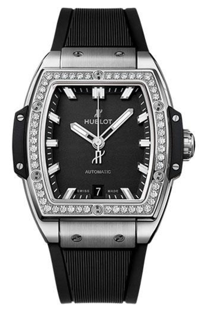 Hublot Spirit of Big Bang Titanium Diamond Bezel Black Dial 39mm 665.NX.1170.RX.1204