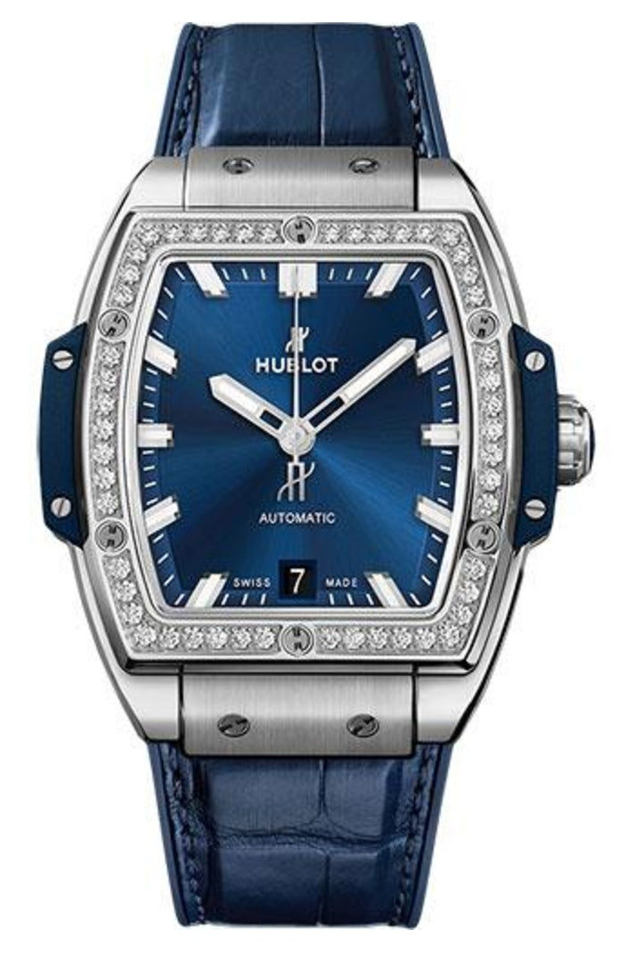 Hublot Spirit of Big Bang Titanium Blue Diamond Bezel 39mm 665.NX.7170.LR.1204