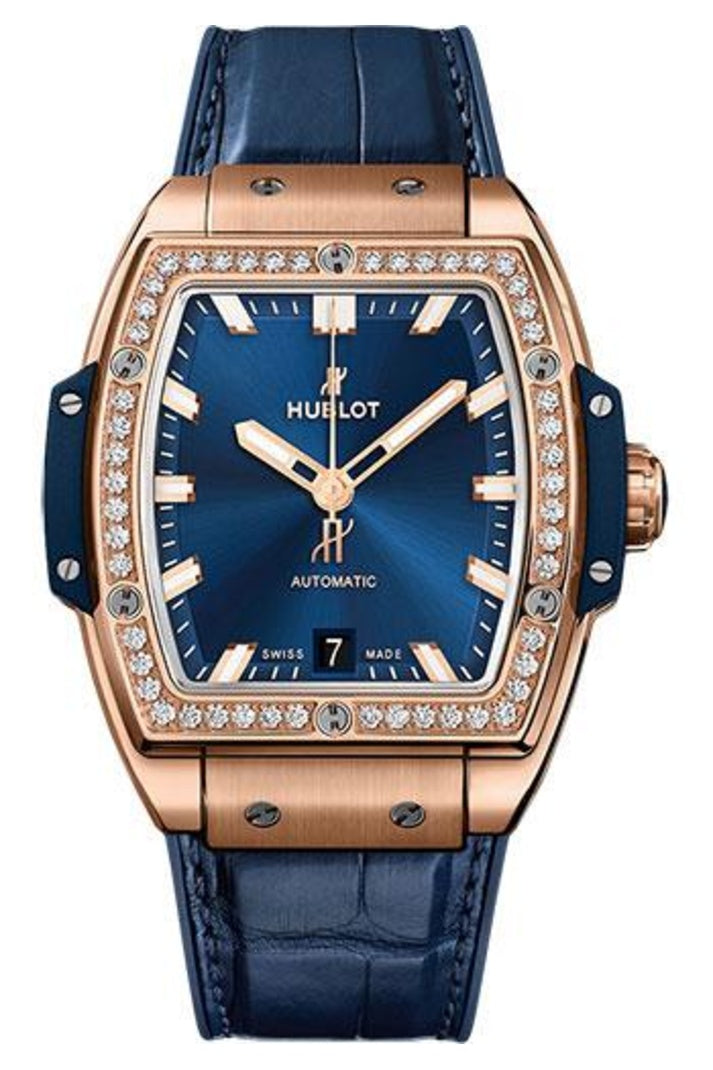 Hublot Spirit of Big Bang King Gold Blue Diamond Bezel 39mm 665.OX.7180.LR.1204