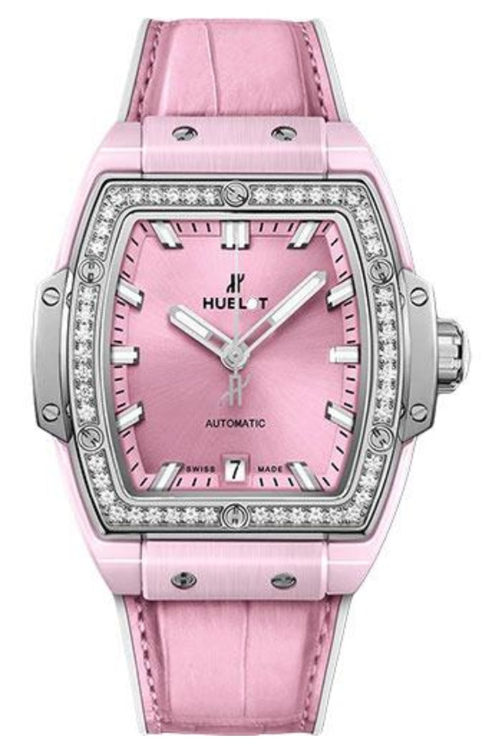 Hublot Spirit of Big Bang Pink Ceramic Titanium Diamond Bezel 39mm 665.RN.891P.LR.1204