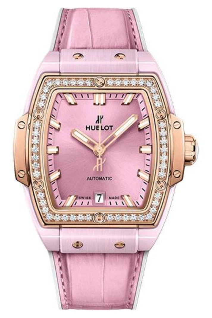 Hublot Spirit of Big Bang Pink Ceramic King Gold Diamond Bezel 39mm 665.RO.891P.LR.1204